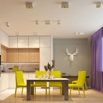 Накладной светодиодный светильник 358488 белый/золото Recte Novotech