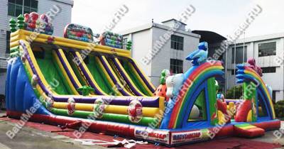 Коммерческий надувной батут "Дракончики"14*10*7,5 м