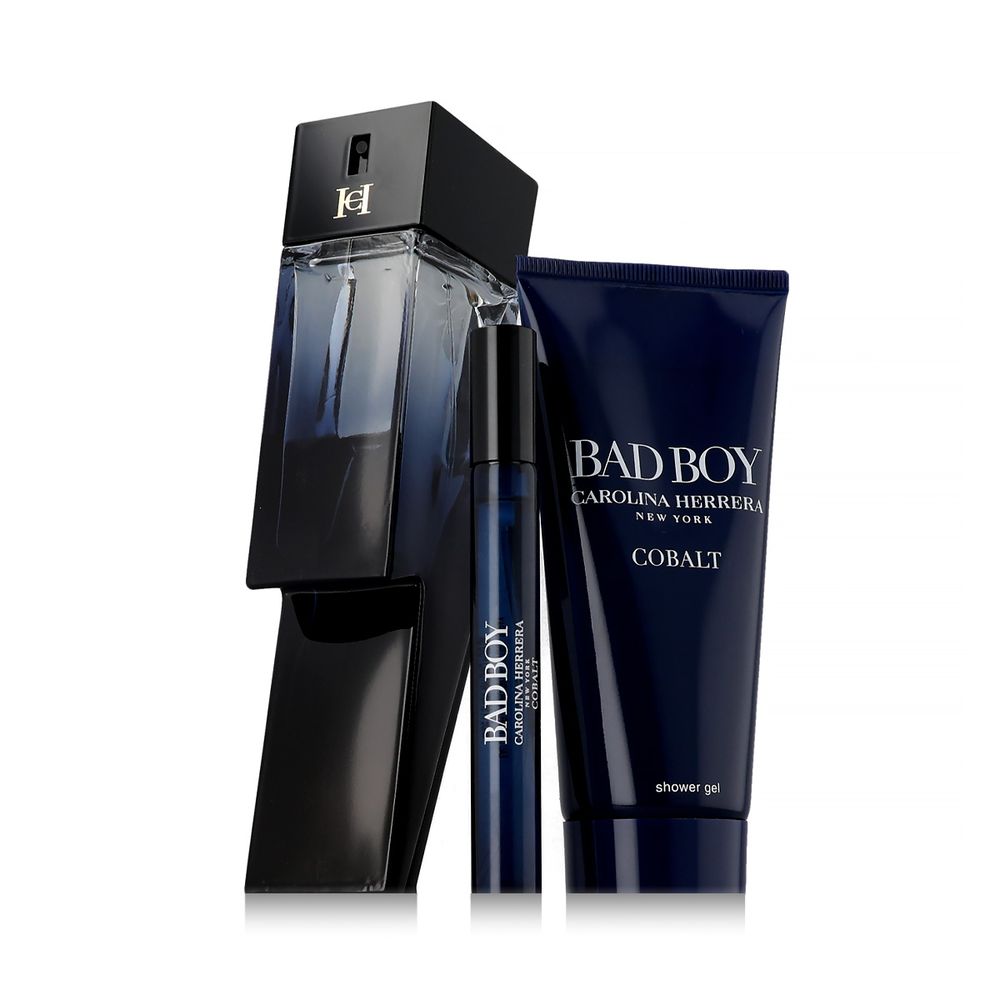 Carolina Herrera Bad Boy Cobalt EDP 100 ml + EDP MINI 10 ml + SG 100 ml (man) 1 St.