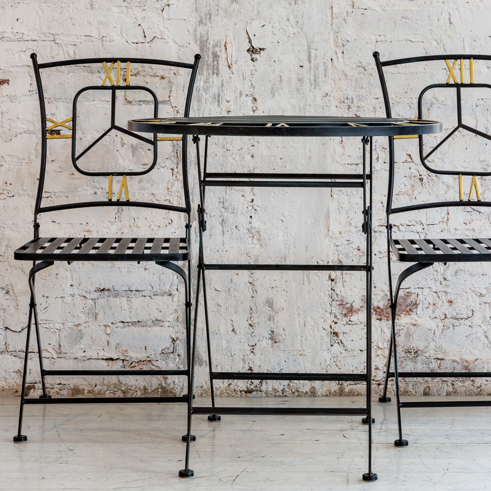 Стул складной Объект мечты Гарда черный антик OM-21061615