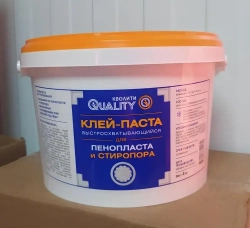 Клей-паста QUALITY Быстросхватывающийся для пенопласта и стиропора, 4 кг