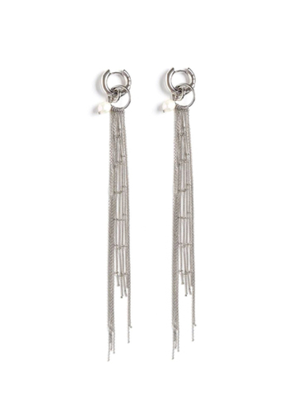 Cерьги "Effect Pearl" Silver