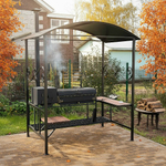 Мангальная зона 5 мм с крышей: мангал + печь под казан с трубой, столик и табуретка Если вам нужна мангальная зона купить в Казани и вы ищете мангальную зону с крышей, обратите внимание на этот вариант: мангал 5 мм, мангал с крышкой гриль, мангал гриль с термометром, мангал с термодатчиком, мангал с шибером, регулировка тяги, мангал для шашлыка, мангал для дачи, мангал для дома, мангал для беседки, мангал под решетку, жаровня 89x40, глубина 15 см, печь под казан 5 мм, печь под казан с трубой, печь под казан с заслонкой, казан 3 литра, казан 4 литра, казан 6 литров, казан 8 литров, казан 10 литров, казан 12 литров, кольца под казан, колосник, зольник, пламегаситель, столик для мангальной зоны, мангальная зона со столом, мангальная зона с табуреткой, уличная кухня, барбекю зона, мангальный комплекс, зона барбекю, мангальная зона в наличии Казань, доставка мангальной зоны Казань, установка мангальной зоны.