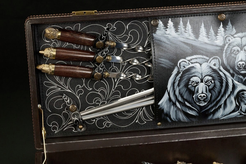 Подарочный набор для пикника в кейсе «Престиж 6»