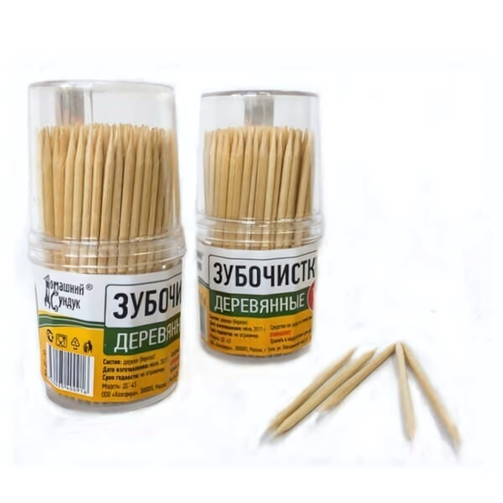 Зубочистки 190шт "Домашний сундук" ДС-43