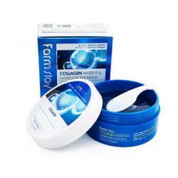Farm Stay Collagen Water Full Hydrogel Eye Patch гидрогелевые патчи с коллагеном для глаз