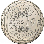 France 10 Euro 2014 – Égalité by Sempé (Summer Edition). Silver Coin from the "Values of the Republic" Series