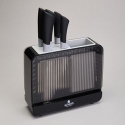 НАБОР НОЖЕЙ AGNESS НА ПЛАСТИКОВОЙ ПОДСТАВКЕ, 6 ПРЕДМЕТОВ