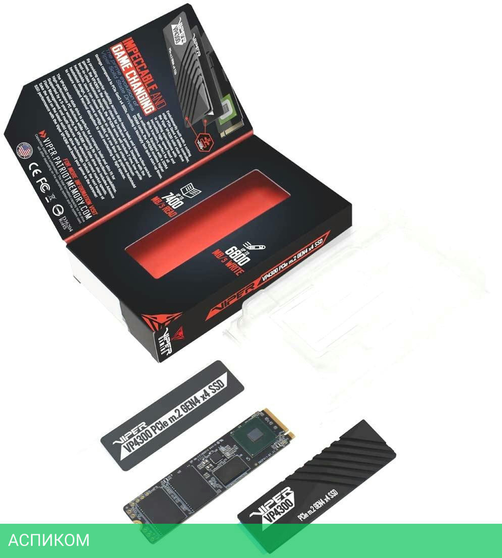 SSD диск Patriot Viper VP4300 1TB (VP4300-1TBM28H)