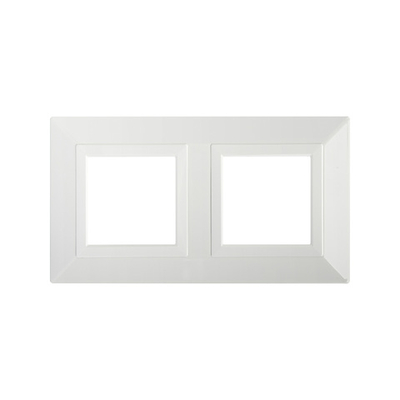 Рамка из металла, "Avanti", белая, 2 поста (4 мод.)