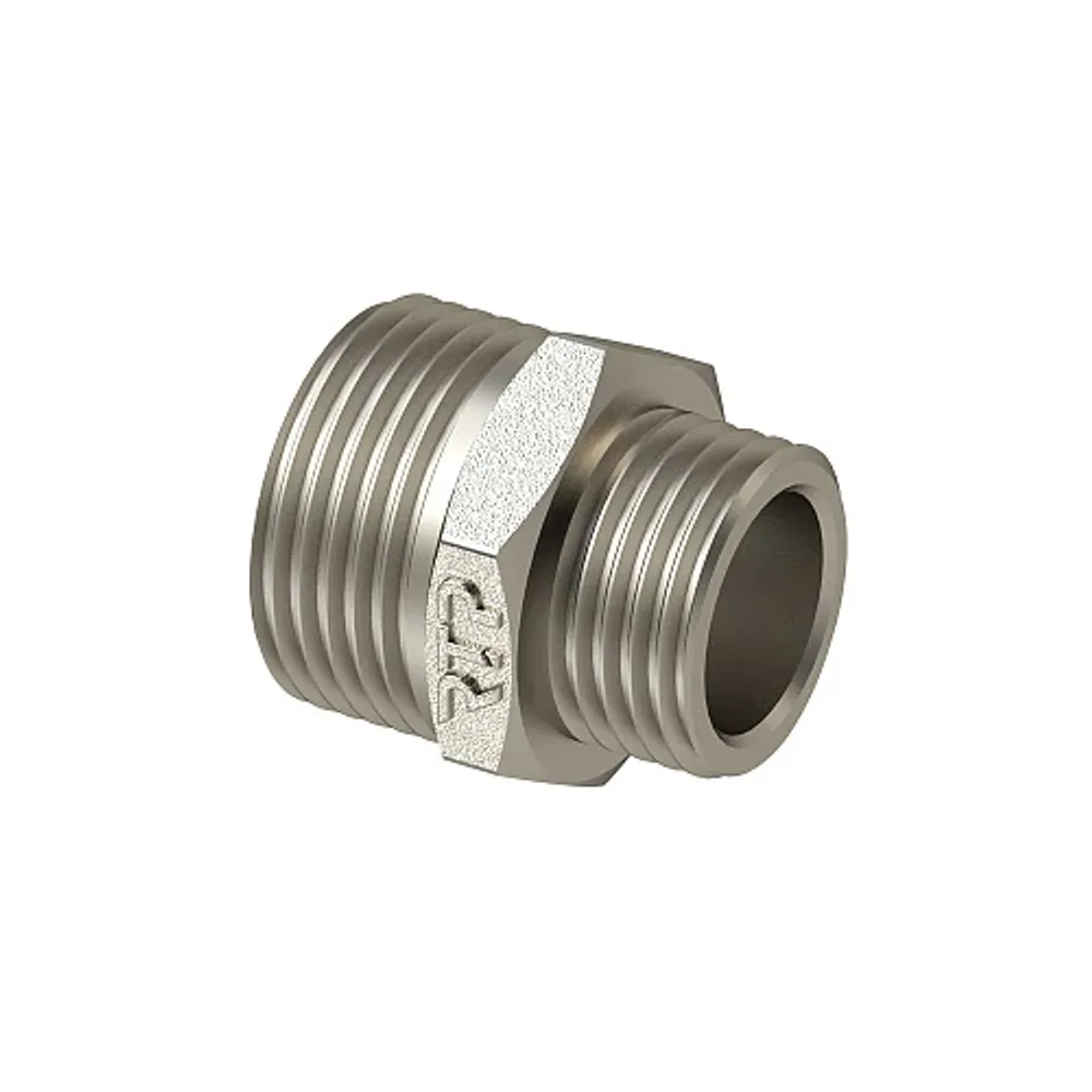 Ниппель латунный переходной 1 1/2″х1 1/4″, RTP
