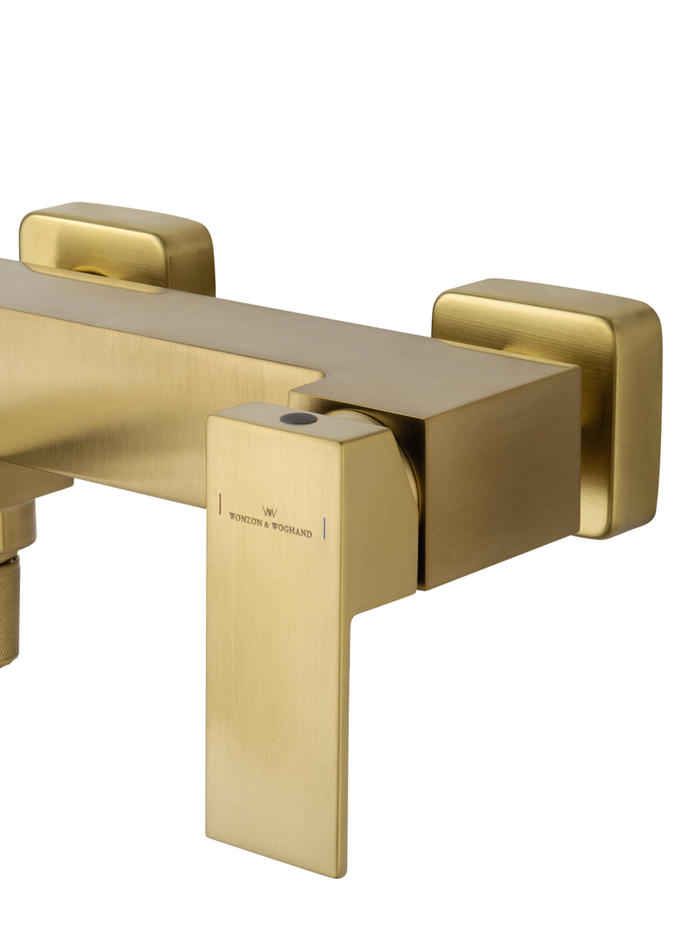 Смеситель для ванны с душем WONZON & WOGHAND CUBE, Брашированное золото (WW-88639016-BG)