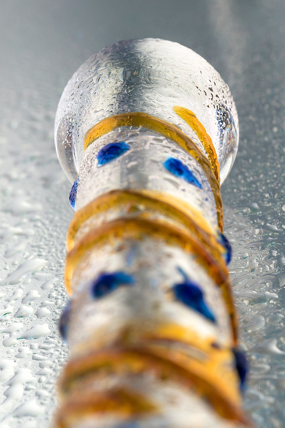 Нереалистичный фаллоимитатор Sexus Glass, стекло, прозрачный, 17,5 см (912093)