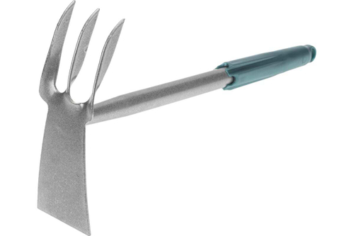 МОТЫЖКА КОМБИНИРОВАННАЯ 3 ВИТЫХ ЗУБЦА С МЕТАЛЛИЧЕСКОЙ РУЧКОЙ ЧЕТЫРЕ СЕЗОНА