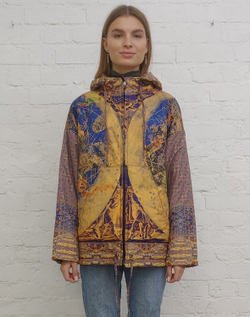 Двусторонняя куртка "Зодиак", по мотивам средневековой карты звездного неба