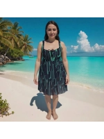 Купальник-платье слитный большой размер