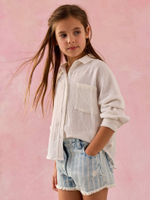 Рубашка для девочки Next AJ9-734, Белый