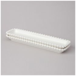 НАБОР БЛЮД LEFARD "PEARL" ПРЯМОУГ. 2 ШТ. 29*7,5*3 СМ (КОР=18НАБ.)