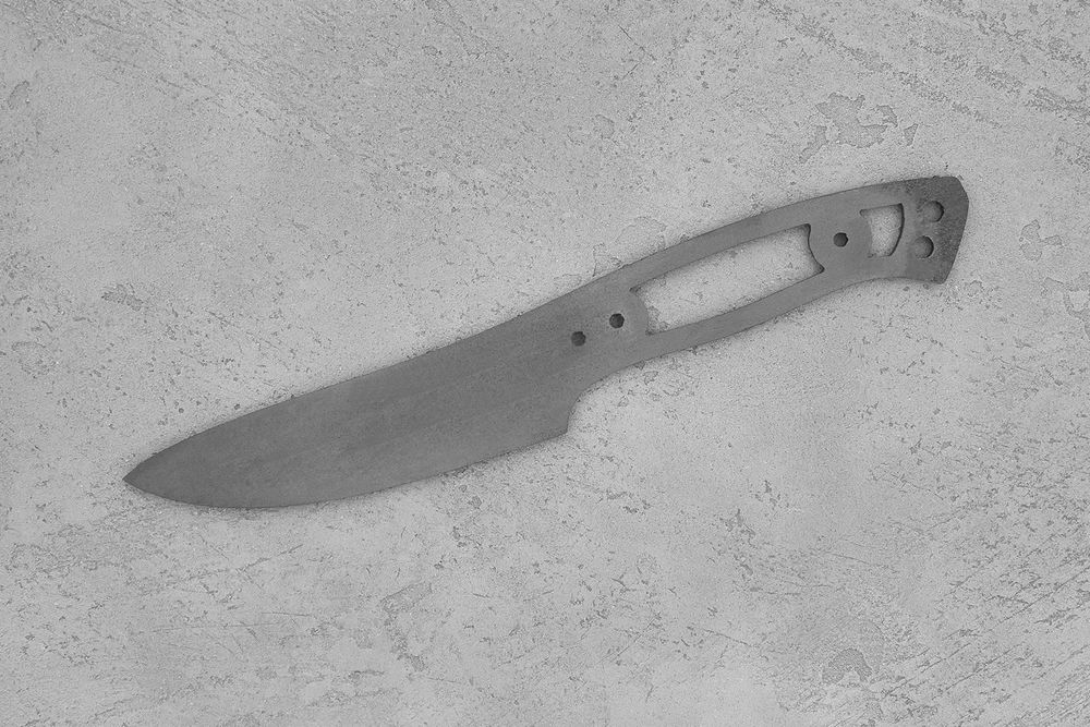 Заготовка для ножа, сталь VG-10 4,2мм. Модель "Ас-I" с клинком 115мм, ТО 62-63HRC