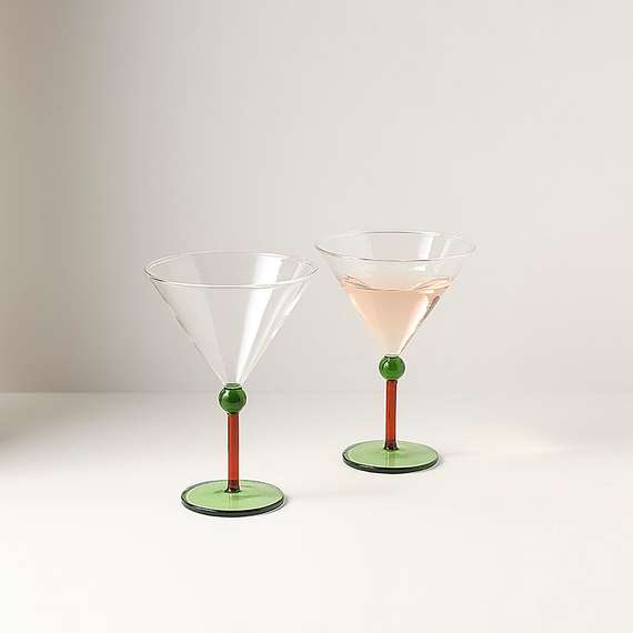 Набор креманок orb, 260 мл, зеленый/красный, 2 шт