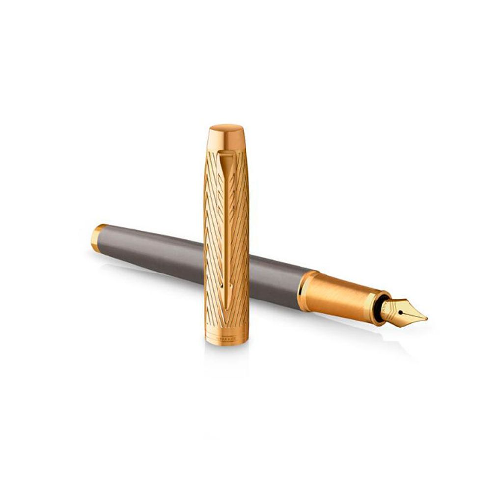 Перьевая ручка Parker IM Premium Pioneers F329 Arrow Grey с пером F (2200956)