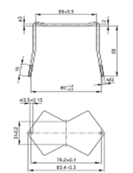 PM 74/59 Комплект скоб B65687A2000X000