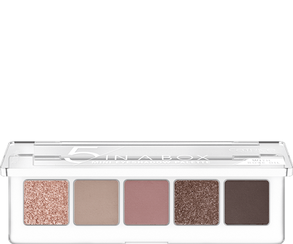 Мини-палетка теней для век CATRICE 5 in A Box Mini Eyeshadow Palette - 020 SOFT ROSE LOOK