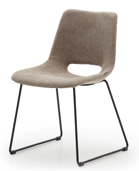 Zahara Стул коричневый с черными стальными ножками Испания La Forma