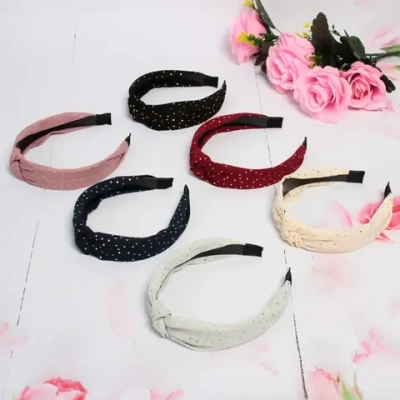 Ободок для волос «Angelica-Luna», ширина 2,8см, микс 6 цветов