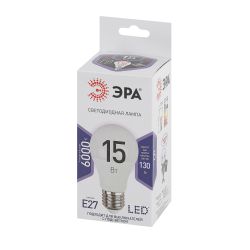 Лампочка светодиодная ЭРА STD LED A60-15W-860-E27 E27 / Е27 15Вт груша холодный дневной свет | Лампы cветодиодные Груша (A)