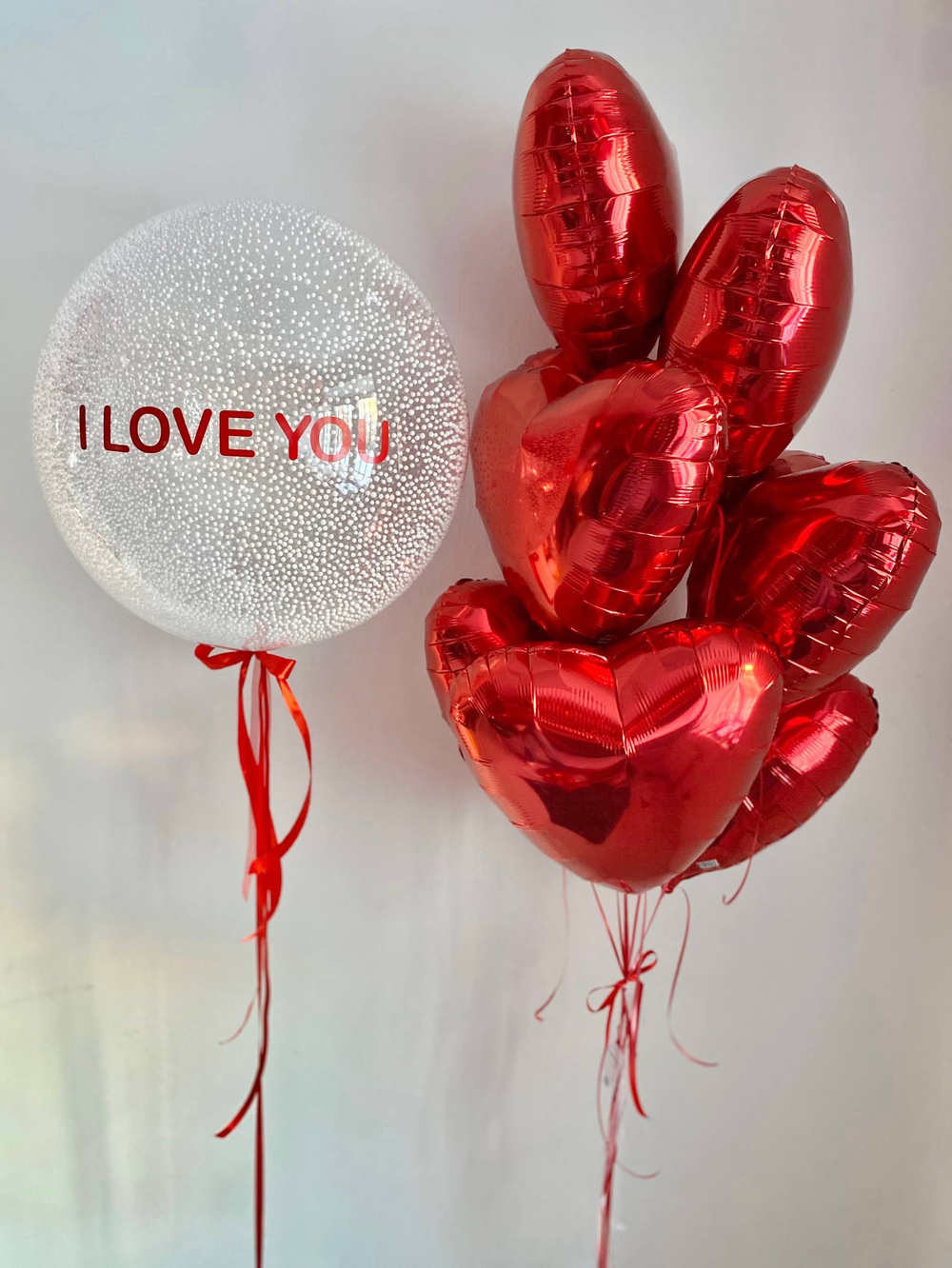 Воздушные гелиевые шарики с доставкой по Хабаровску снег №4743