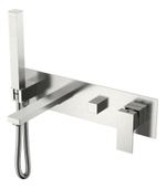 Boheme Смеситель для ванны встроенный Qubic Brushed Nickel