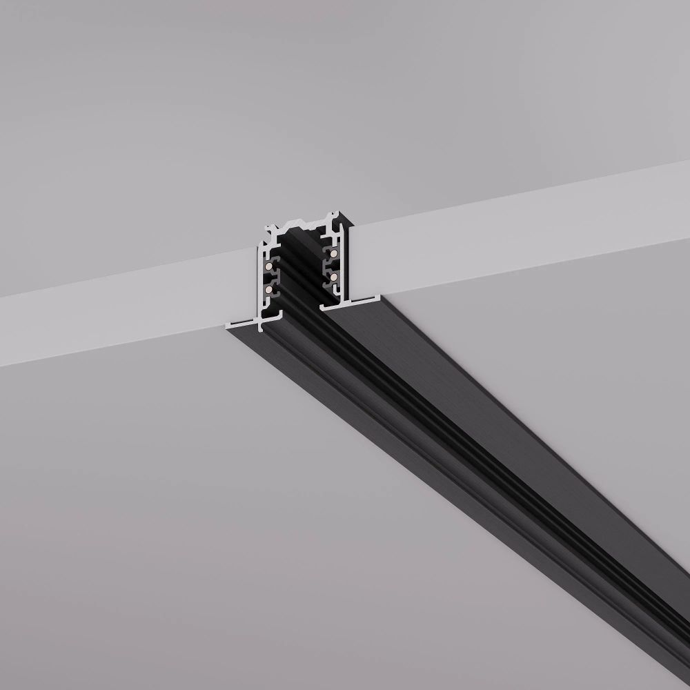 Трек встраиваемый LGD-4TR-TRACK-F-1000-BK-M (D) (Arlight, IP20 Металл, 3 года) 055349