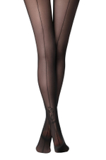 CONTE ROSE Колготки с имитацией шва и рисунком