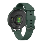 Спортивные часы Garmin Lily 2 Active, силиконовый ремешок цвета «зелёная яшма» Алюминиевый безель цвета «зелёная яшма», стекло Gorilla Glass. Ремешок с классической застёжкой — на запястье обхватом 110–175 мм
