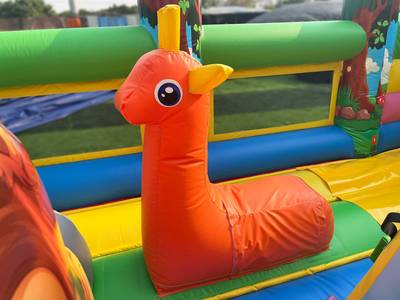 Коммерческий надувной батут «Звериная команда», 9х5х5 м