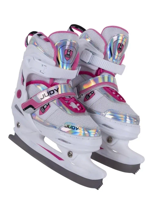 Коньки хоккейные раздвижные Tech Team Judy White