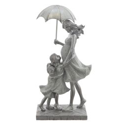 GAEM Фигурка декоративная "Девушка с детьми", L13,5 W10,5 H26,5 см