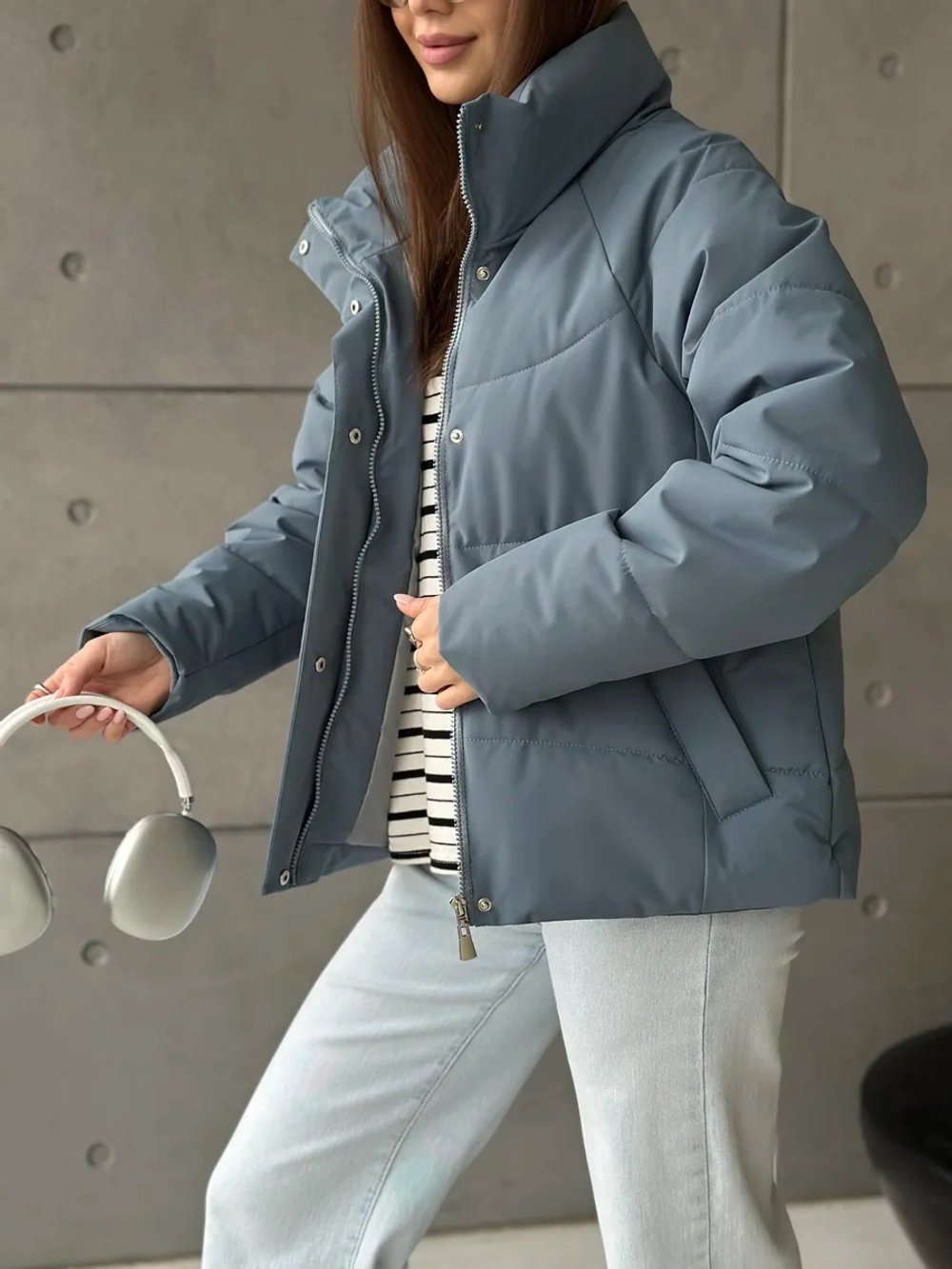 Куртка осенняя короткая без капюшона