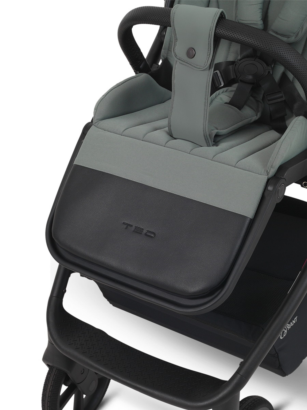 Детская коляска Rant Teo Soft 3 в 1 с автокреслом Aster Zero Graphite Olive