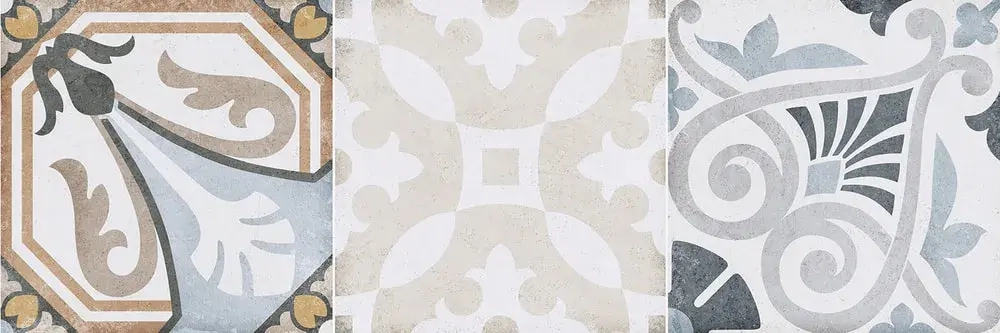 Настенная плитка ALMA Ceramica TWA11COR014 Costa Rica 60x20 микс матовая с орнаментом / пэчворк