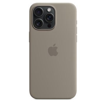 Силиконовый чехол для iPhone 15 Pro Max с MagSafe ( Глиняный)