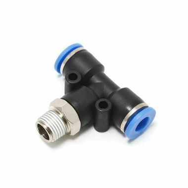 Фитинг Т-образный для пластиковых трубок 6мм с наружной резьбой 1/2'' Partner SPB06-04