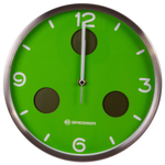 Часы настенные Bresser MyTime io NX Thermo/Hygro, 30 см, зеленые