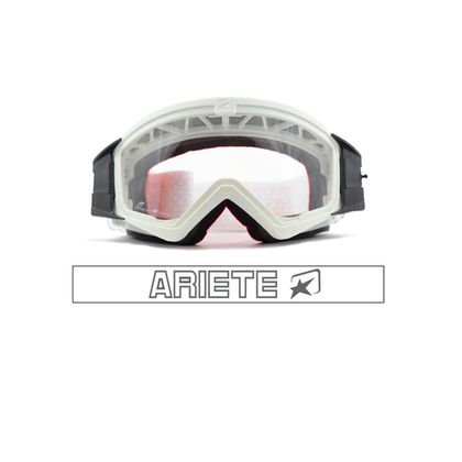 Очки кроссовые ARIETE MUDMAX GOGGLES, белый, прозрачная линза без пинов 14940-BSB