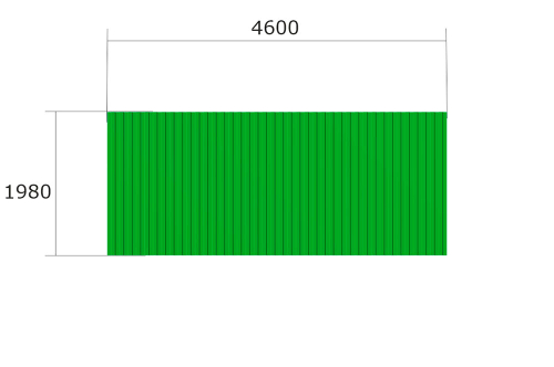 Ограждение мусоросборника 3П Б048 для уличной площадки