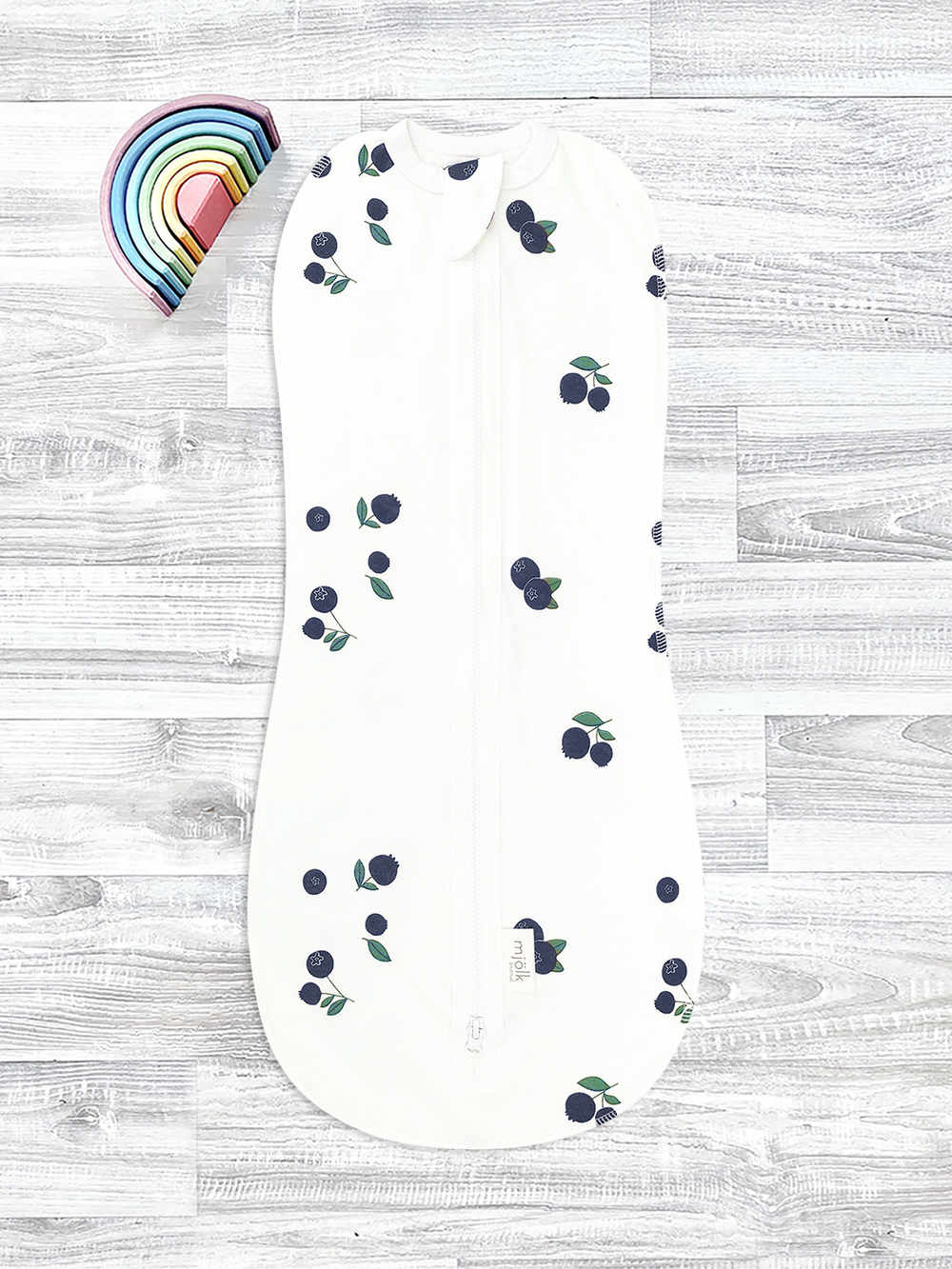 Пелёнка-кокон Mjölk Голубика