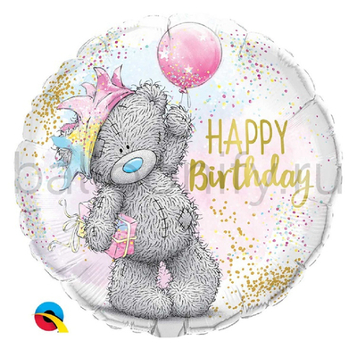 Фольгированная фигура, круг, Me To You HB Мишка Тедди Шарик,18"/46СМ
