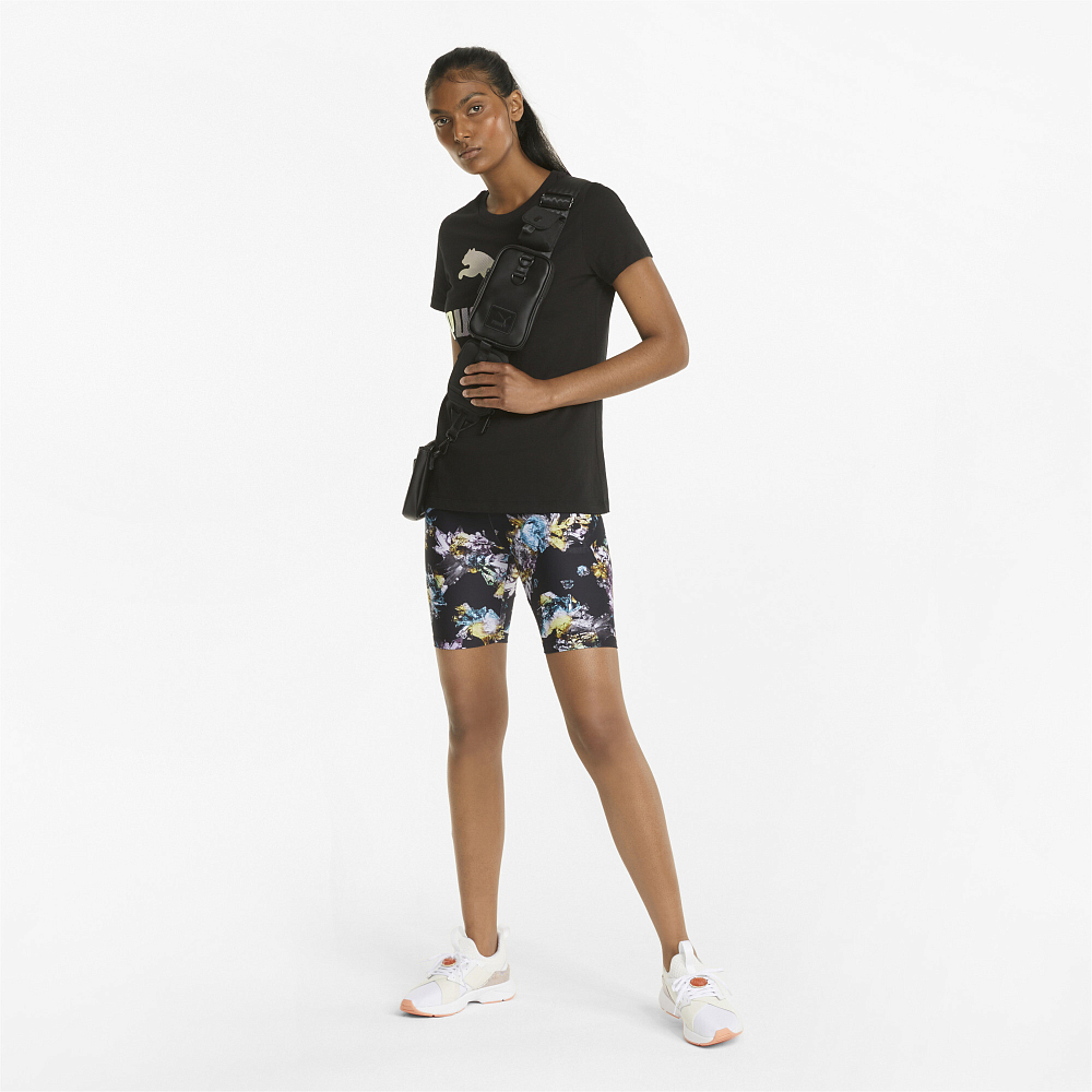 Женские велосипедки PUMA Crystal G. High Waist AOP 7" Tight Shorts