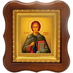 Иоанн Кущник преподобный. Икона на холсте.